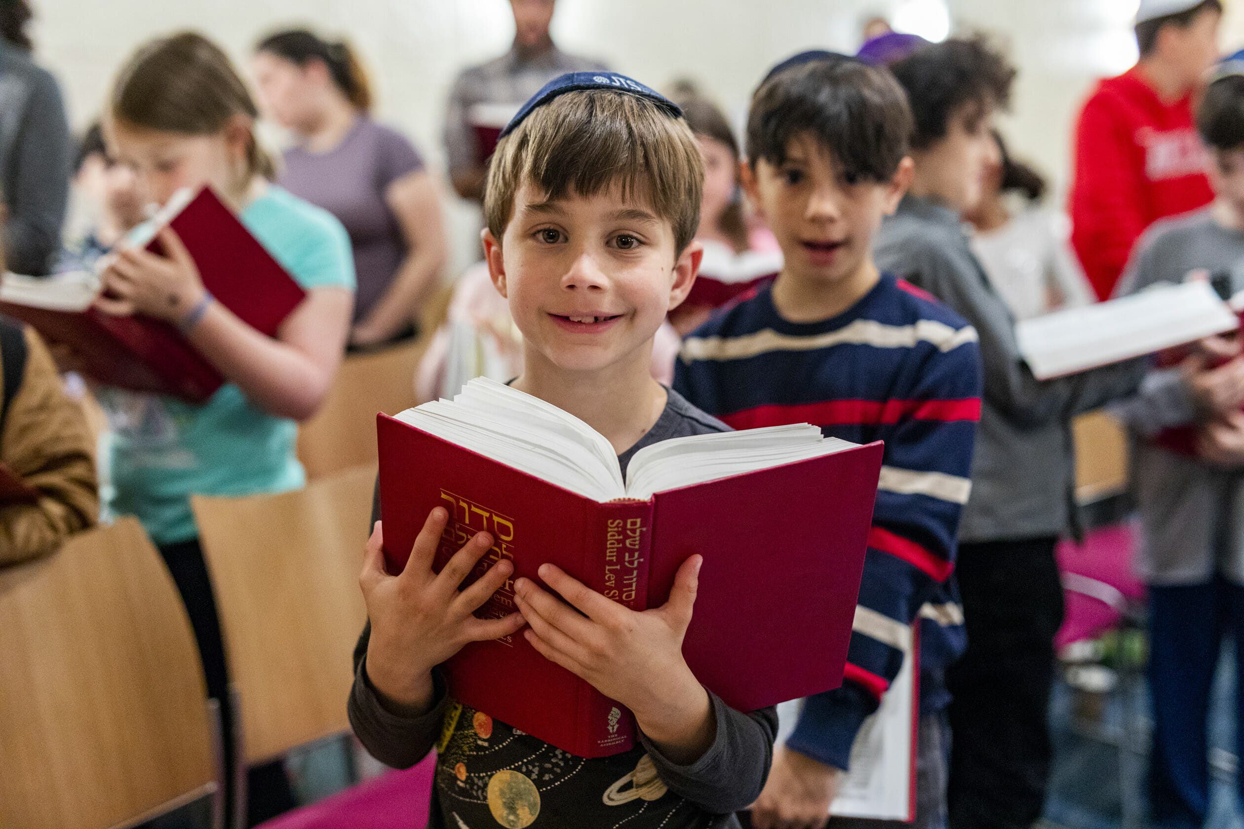boys reading siddur